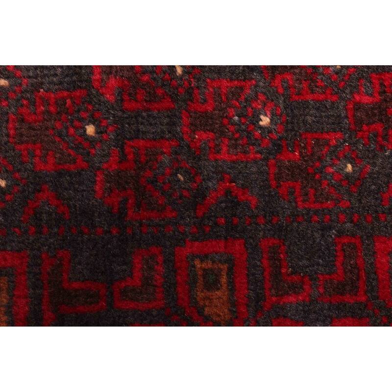 ECARPETGALLERY Hand-knotted Teimani Dark Grey Wool Rug - 2'9 x 4'6