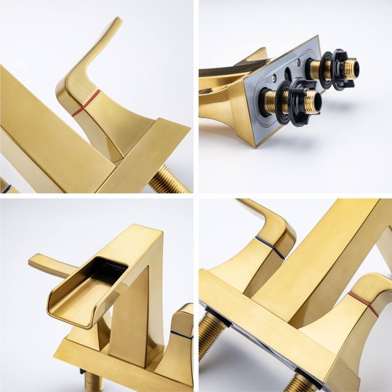 Topcraft Two Handle Waterfall Bathroom Faucet with Pop-Up Drainer