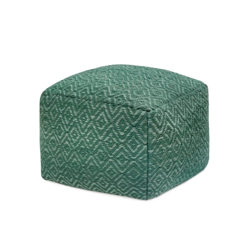 Jani 22-inch Ottoman Pouf - Handcrafted Handmade Ottoman for Seating, Footrest, Home Decor for Living Room, Bedroom