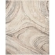 preview thumbnail 12 of 16, Nourison Brushstrokes Indoor only Abstract Area Rug 9' x 12' - Cream Grey - Rectangle