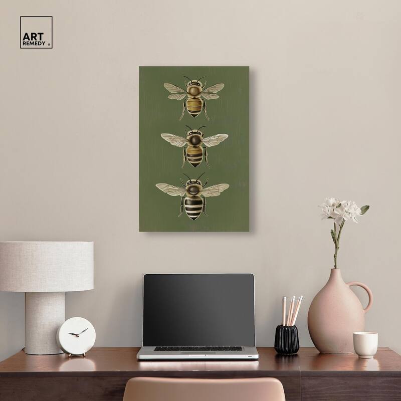 Anatomy of the Bee Canvas by Art Remedy, Gallery Wrapped