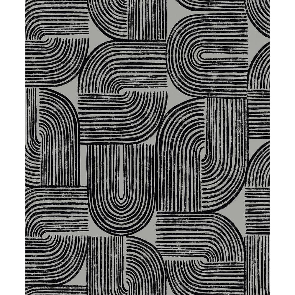 Seabrook Designs Piper Geometric Non-Woven Unpasted Wallpaper