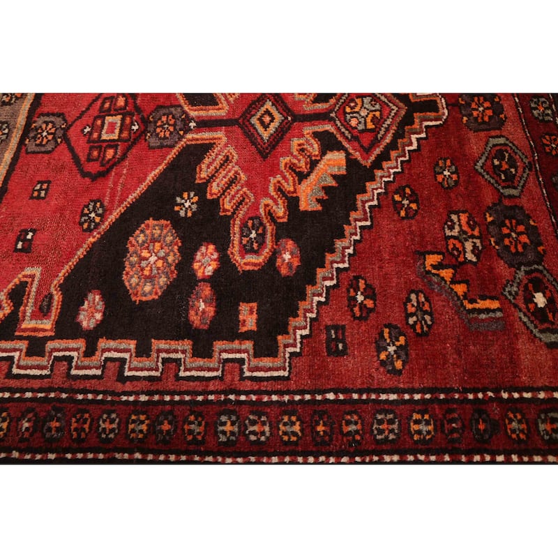 ECARPETGALLERY Hand-knotted Andelz Red Wool Rug - 4'3 x 7'3