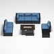 preview thumbnail 167 of 179, AOXUN Fire Pit Conversation Set Rattan Sofa Set Outdoor Furniture With Cushions