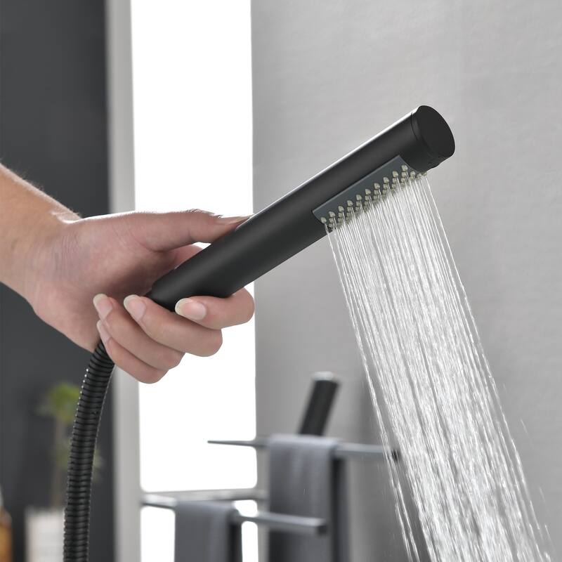 Single Handle Floor Mounted Gooseneck Freestanding Tub Filler