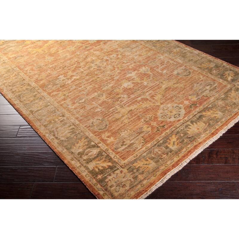 Hand-Knotted Stannard Wool Area Rug - 3' x 12' Runner