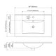 preview thumbnail 7 of 41, Dowell 18" FTB Ceramic Single Bathroom Vanity Basin