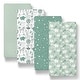 preview thumbnail 1 of 3, The Peanutshell Green Safari Bassinet Crib Sheet 4 Pack Set