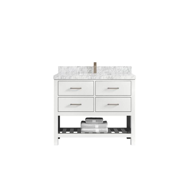 Willow Collections 42 in. W x 22 in. D Parker Single Sink Bathroom Vanity with Countertop