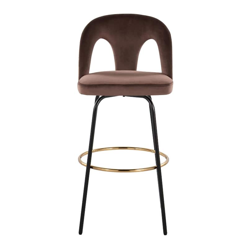 Ava Upholstered 30" Fixed-Height Barstool - Set of 2