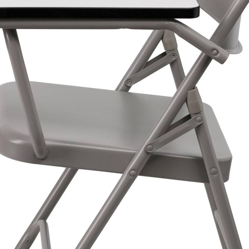 2 Pack Premium Steel Folding Chair with Left Handed Tablet Arm - 19.75"D x 18.5"W x 30"H