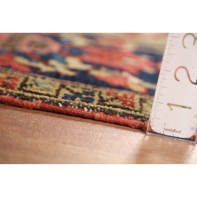 Vegetable Dye Heriz Serapi Persian Antique Rug Handmade Wool Carpet - 7'8" x 10'7"