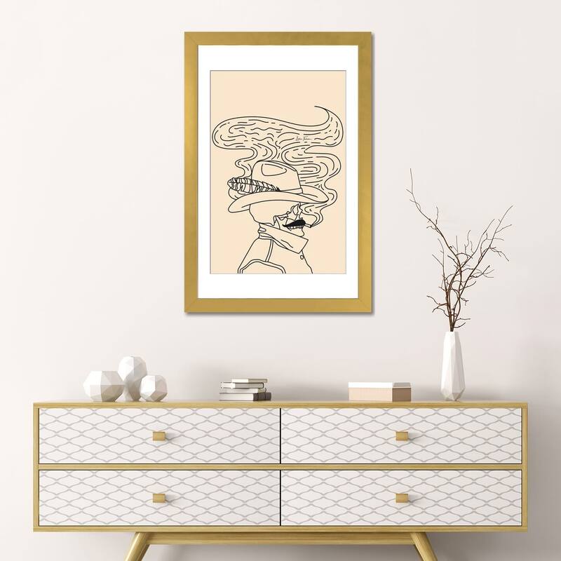 iCanvas "Love or Die Tryin' Cowhand in Cream" by Allie Falcon
