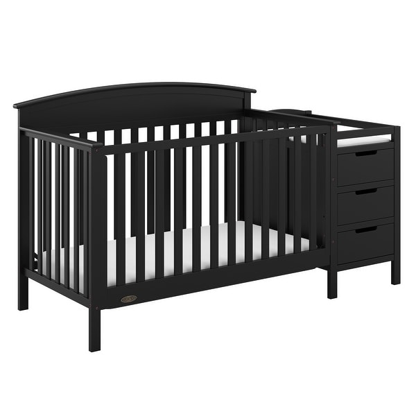 crib with changer attached