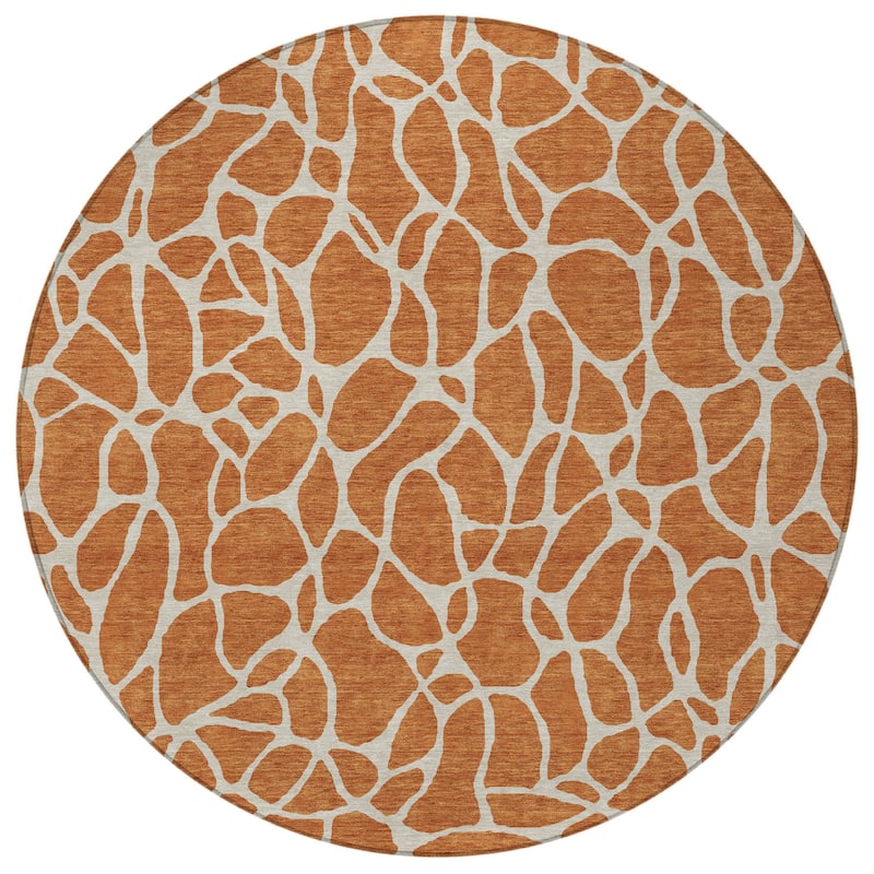 HomeRoots Geometric Transitional Rectangle Outdoor Rug