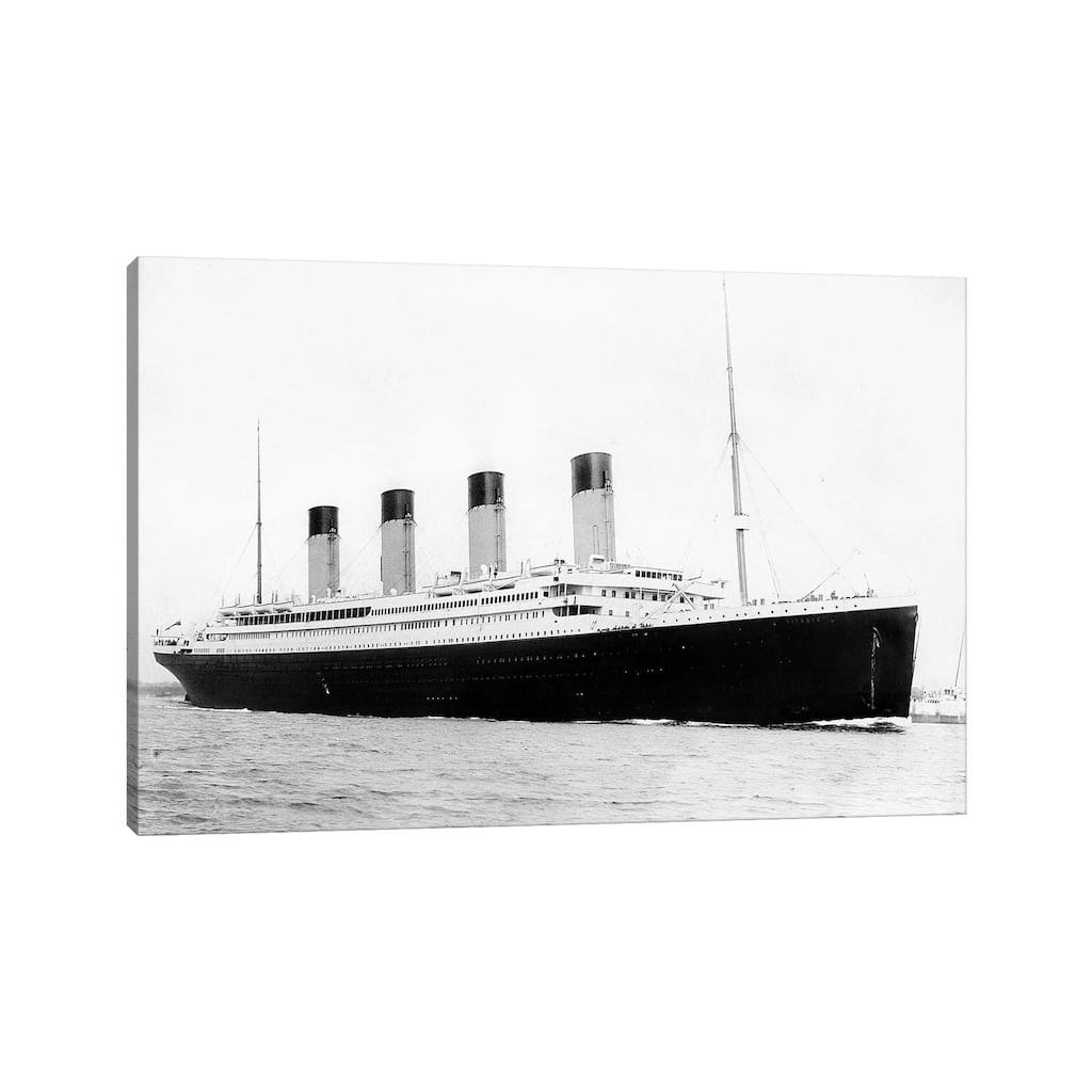 iCanvas "Photo Of RMS Titanic Departing Southampton" by John Parrot Canvas Print