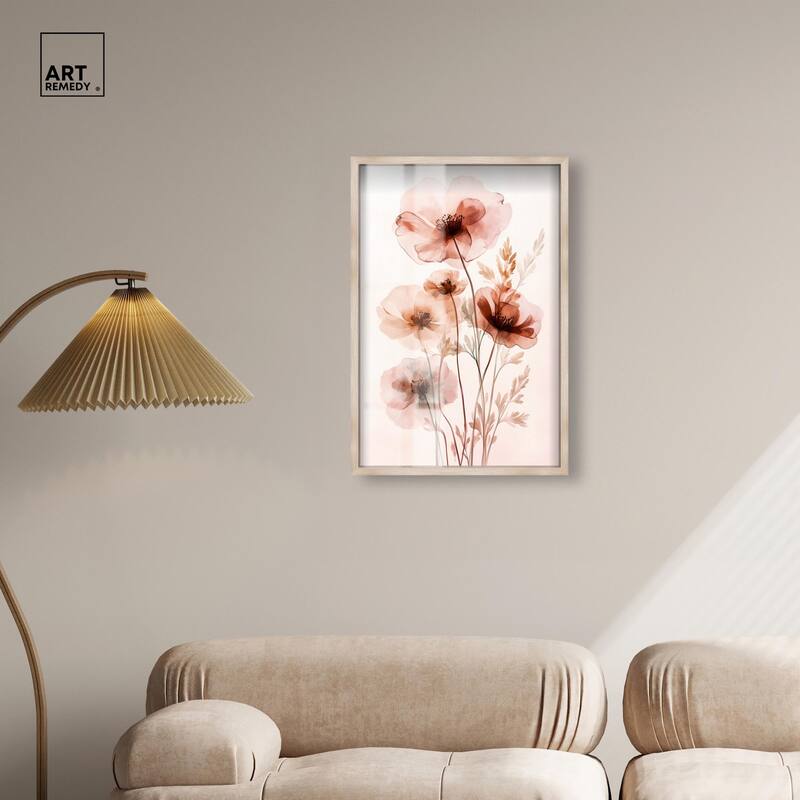 Petal Dye III Shadowbox by Art Remedy
