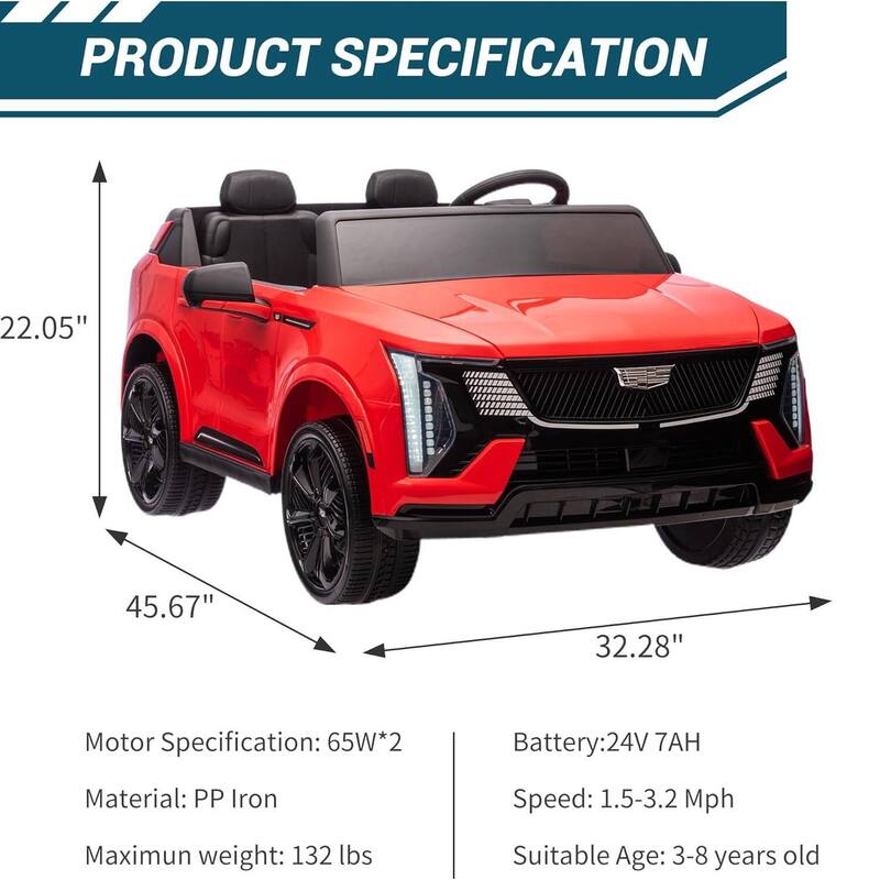 24V 2 Seater Ride On Truck Car with Parent Remote Control for Kids Best Gifts