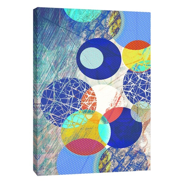 PTM Images 9-109112 PTM Canvas Collection 10" x 8" - "Patterned Circles 1" Giclee Abstract Art Print on Canvas