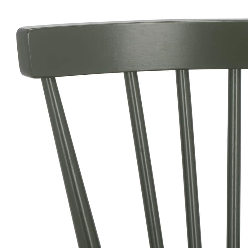 SAFAVIEH Signa Spindle Farmhouse Dining Chair (Set of 2) - 20" W x 20" D x 33" H - 20"W x 20"D x 33"H