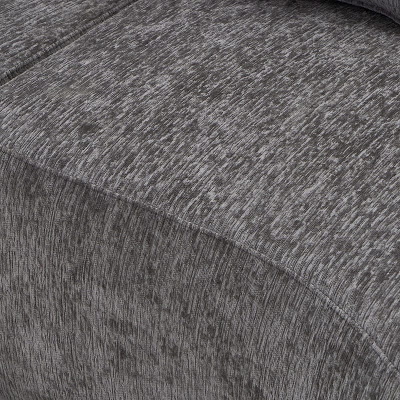 106.29" Curved Chenille Sectional Sofa, No Assembly Required