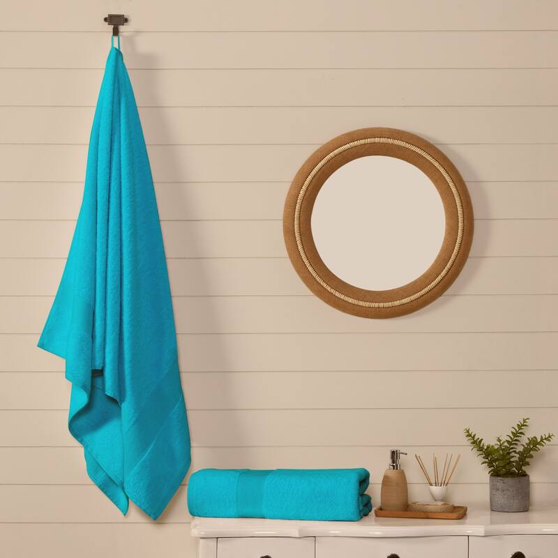Fabstyles Luxury Large Bath Sheet 35 by 70 Inches Set of 2