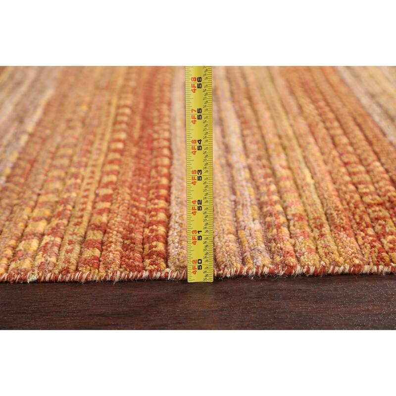 Striped Gabbeh Kashkoli Oriental Wool Area Rug Handmade Bedroom Carpet - 6'0" x 8'10"