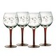 preview thumbnail 1 of 1, Pfaltzgraff Winterberry 13 Oz Handpainted Goblet Set of 4