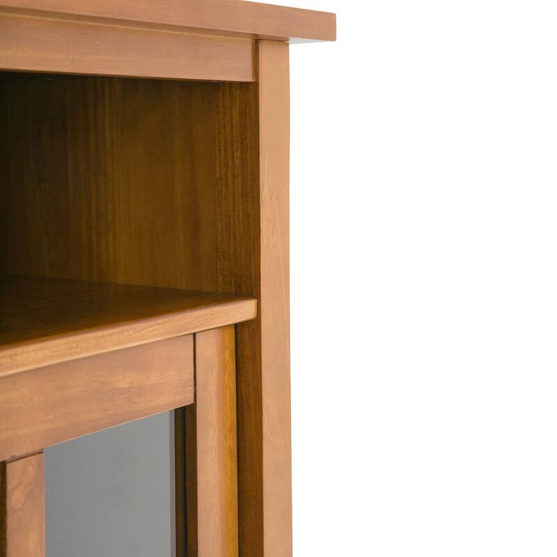 WYNDENHALL Norfolk Wood Storage Media Cabinet - 39"Wx16"Dx42"H