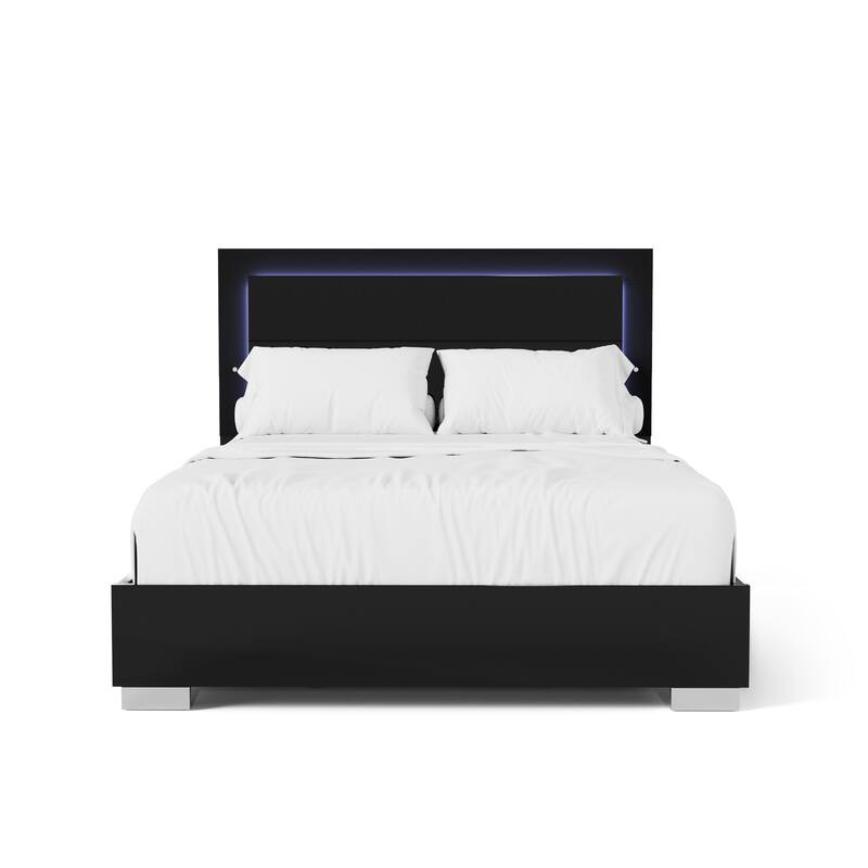 Furniture of America Erina Modern Glossy 5-Piece Panel Bedroom Set