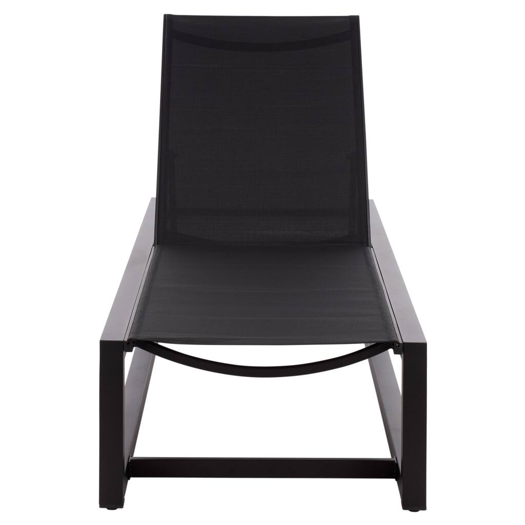 SAFAVIEH Outdoor Living Logan Aluminum Lounger - 79"W x 27"D x 14"H