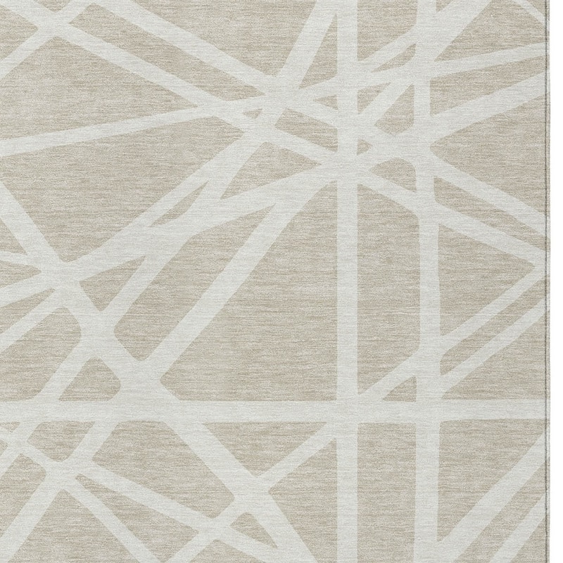 HomeRoots Geometric Transitional Rectangle Outdoor Rug