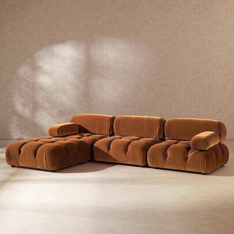 Marcel 109.5" Bubble Modular Modern Reversible Sectional