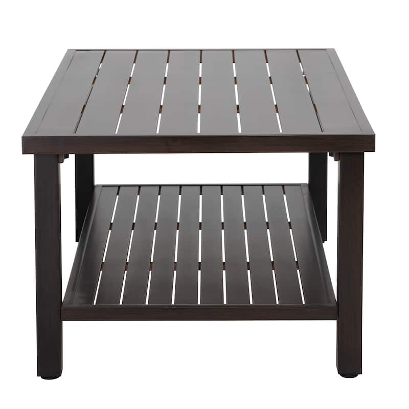Beaufort 4-Piece Outdoor Wicker and Aluminum Sectional Sofa