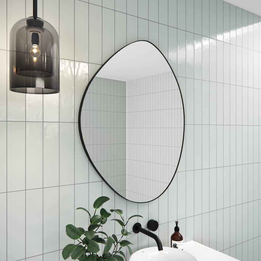 Starla 28 in. x 36 in. Pebble Mirror