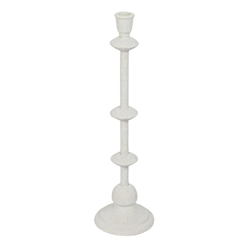 Metal Taper Candle Holder in Sand Finish