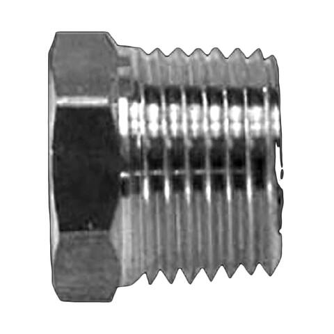 Reducer Brushing Pipe Fitting 1/2" Male to 3/8" Female Solid Brass Chrome Finish Fits Standard 1/2 Supply Line Renovators Supply