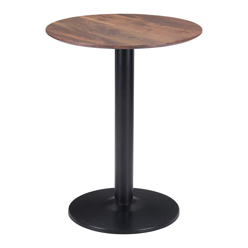 Alto Bistro Table White & Black - Brown/Black