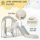 preview thumbnail 3 of 16, Toddler Slide and Swing Set 5 in 1, Kids Playground Climber Slide Playset with Basketball Hoop Freestanding Combination