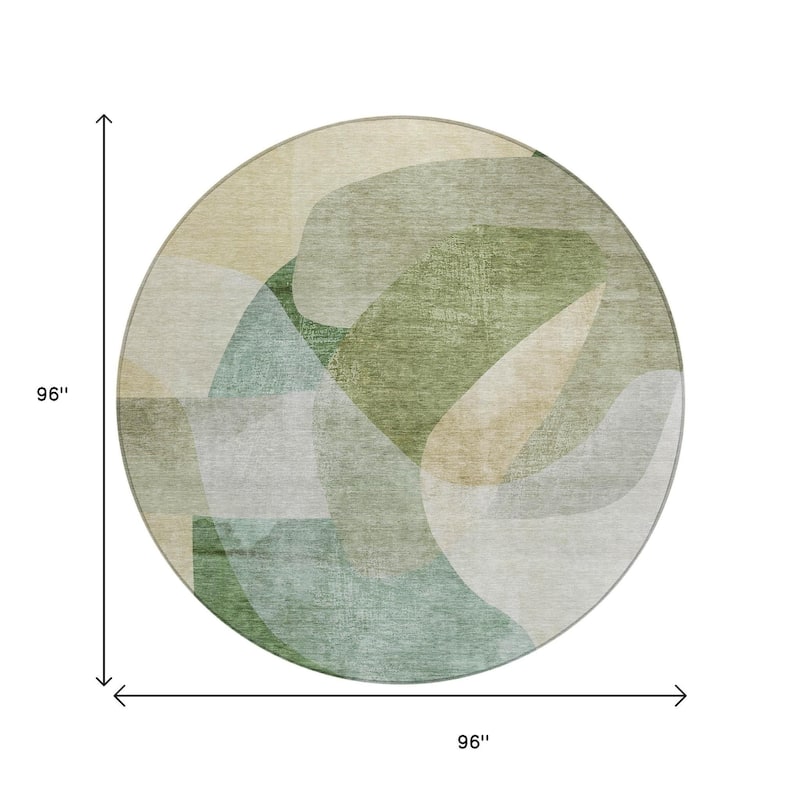 HomeRoots Abstract Transitional Rectangle Outdoor Rug