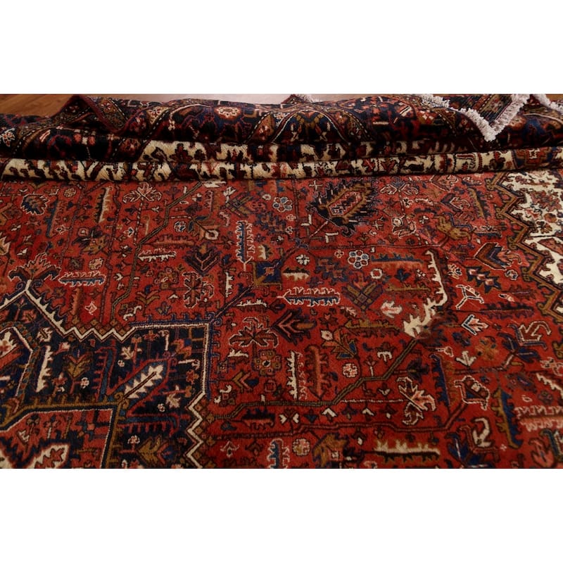 Vegetable Dye Palace Size Heriz Persian Area Rug Handmade Wool Carpet - 10'3" x 18'5"