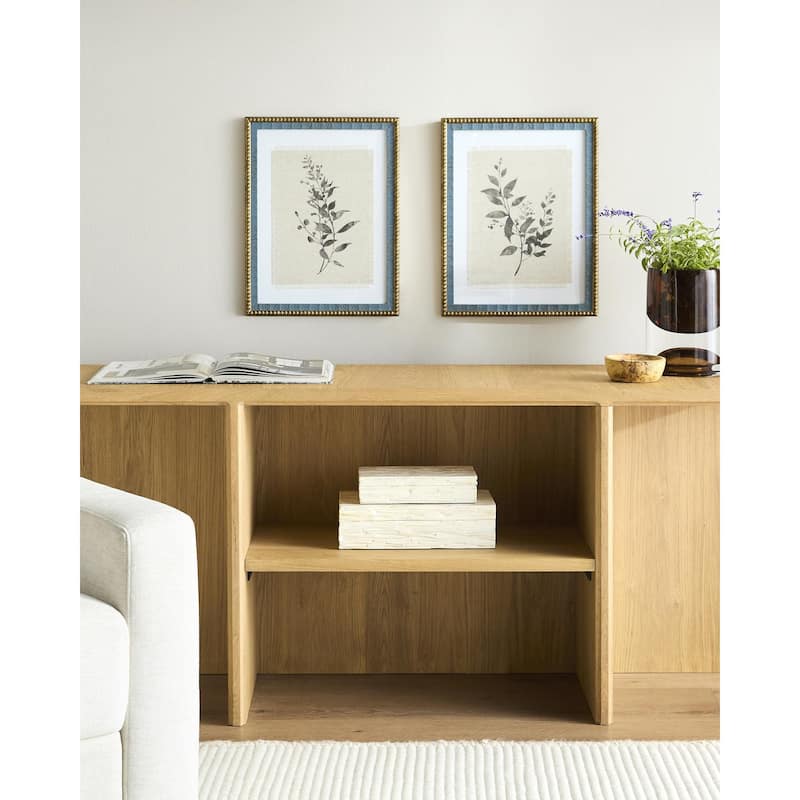 Livabliss Midsummer Cottage Framed Art Set of 2 - Blue