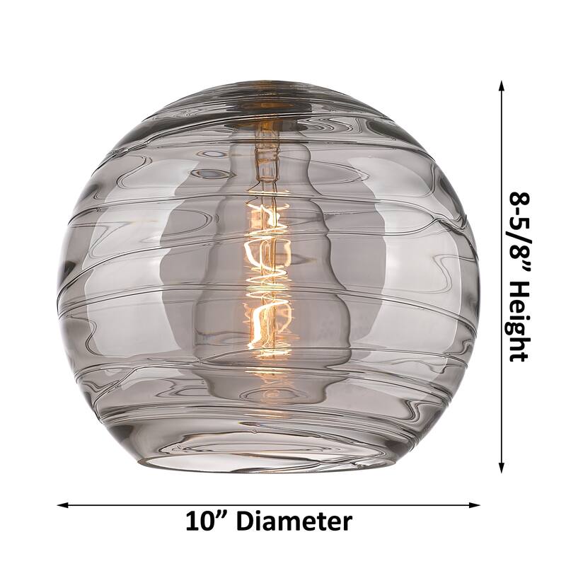 Innovations Lighting Ballston Athens Deco Swirl - 1 Light 10" Cord Hung Mini Pendant