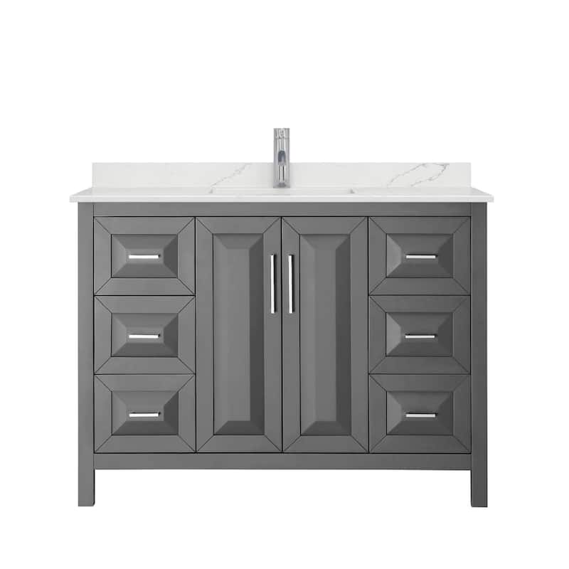 Wyndham Collection WCV252548S-QTZ-UNSMXX Daria 48" Free Standing