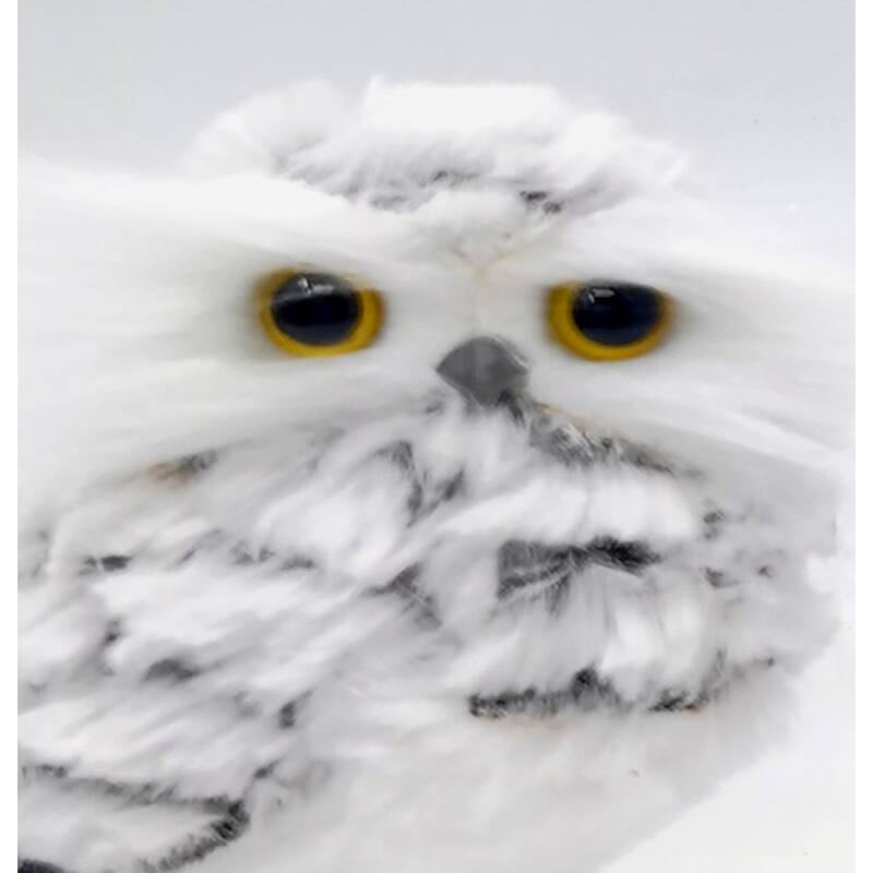 6" Spotted Tabletop Snow Owl, Set of 3