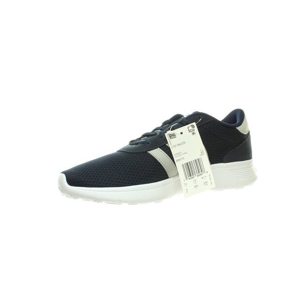 Shop Adidas Mens Lite Racer Blue Running Shoes Size 8 On Sale