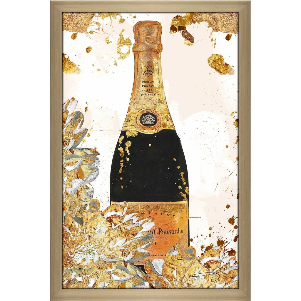 "Champagne in Gold" by Jodi Print on Acrylic