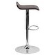 preview thumbnail 61 of 73, 2 Pack Contemporary Vinyl Adjustable Height Barstool with Solid Wave Seat - 15"W x 15"D x 25.5" - 34"H