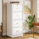 preview thumbnail 28 of 33, 4-Drawer Vertical File Cabinet with Lock for A4/Letter/Legal Size White