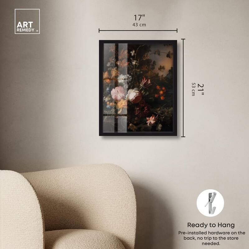 Shadowed Petal Secrets I Shadowbox by Art Remedy